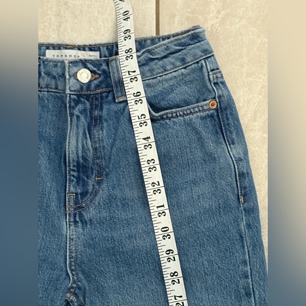 Topshop Mom Jeans Blue Denim - Picture 4 of 5